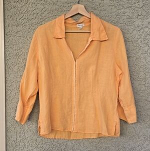 Vintage Subtle Tones Fishhook Closure Blouse